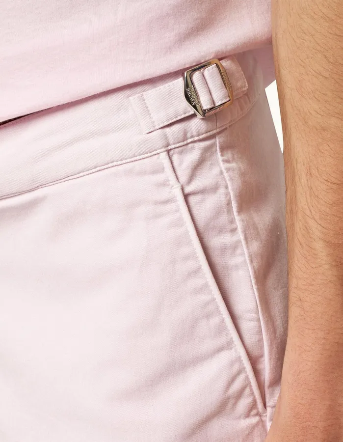 Orlebar Brown Day Shorts Men Bulldog Cotton Twill Conch Pink