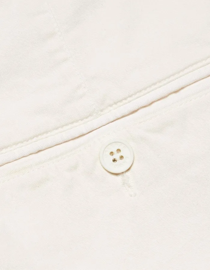 Orlebar Brown Day Shorts Men Bulldog Cotton Twill White Sand
