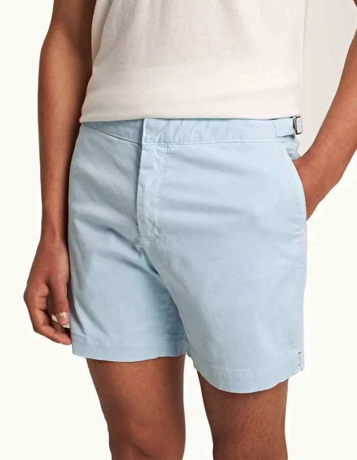 Orlebar Brown Day Shorts Men Bulldog StretchCotton Island Sky