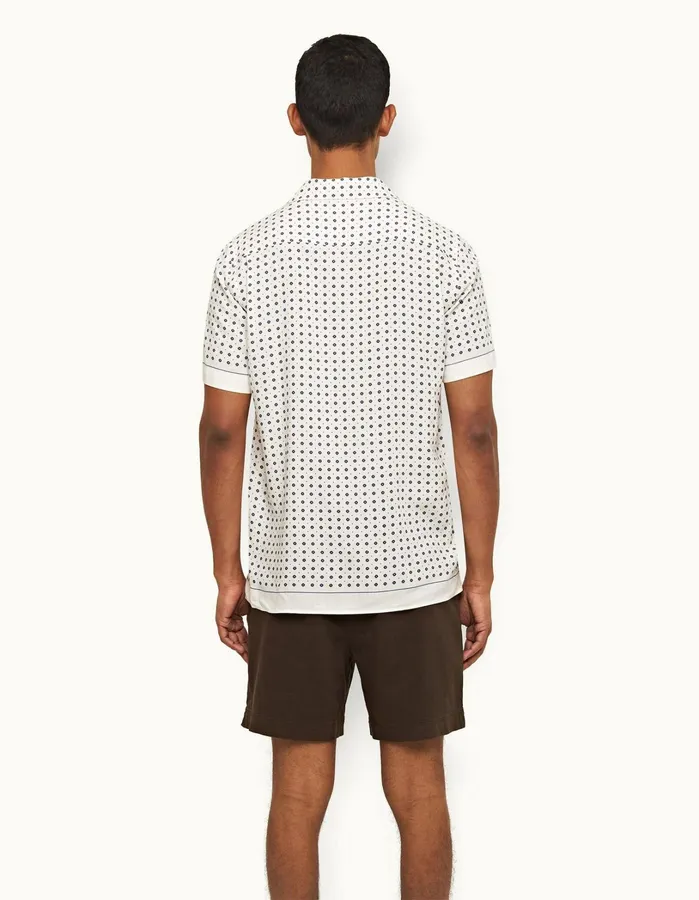 Orlebar Brown Day Shorts Men Bulldog StretchCotton Truffle