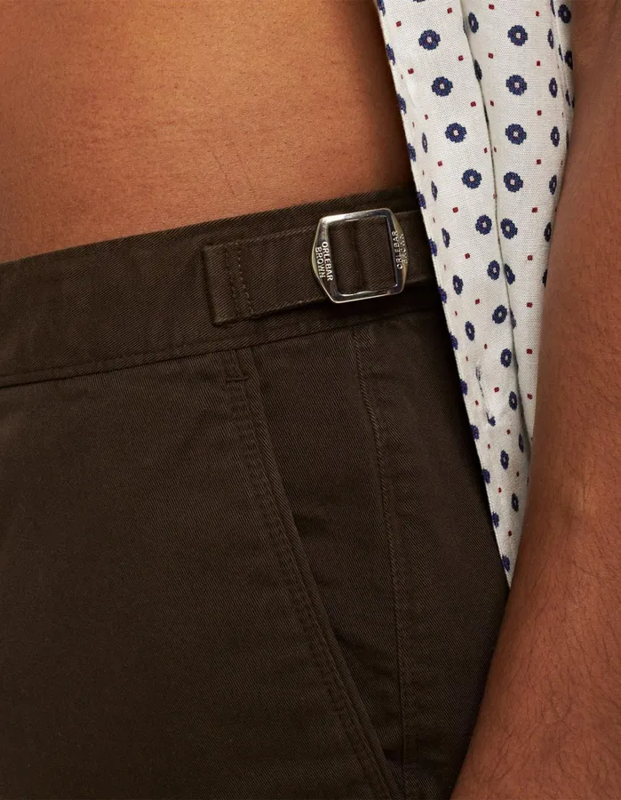 Orlebar Brown Day Shorts Men Bulldog StretchCotton Truffle