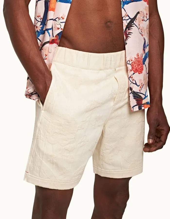 Orlebar Brown Day Shorts Men Louis White Sand