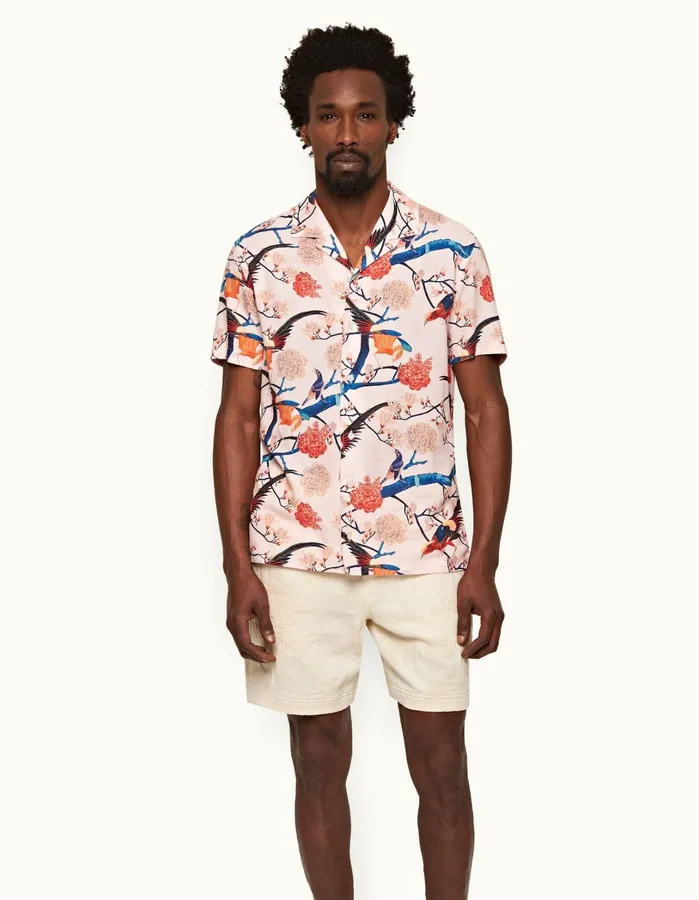 Orlebar Brown Day Shorts Men Louis White Sand