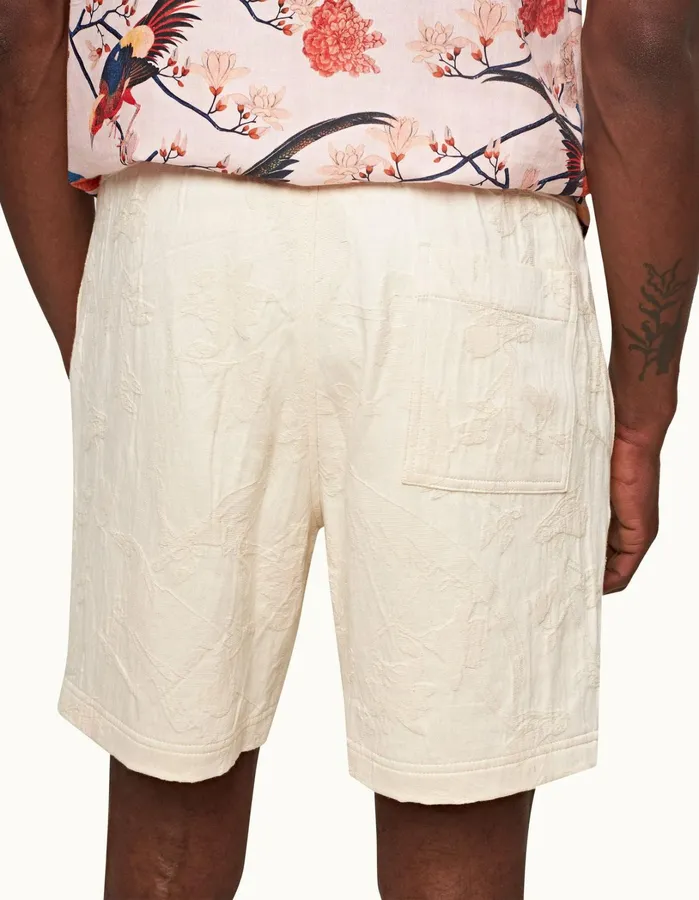 Orlebar Brown Day Shorts Men Louis White Sand