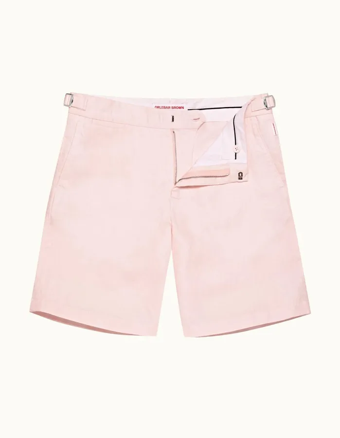 Orlebar Brown Day Shorts Men Norwich Linen Rose