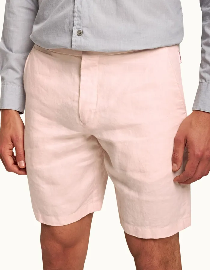 Orlebar Brown Day Shorts Men Norwich Linen Rose