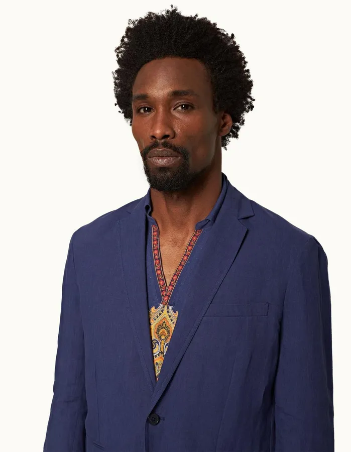Orlebar Brown Jackets and Outerwear Men Ullock Lagoon Blue