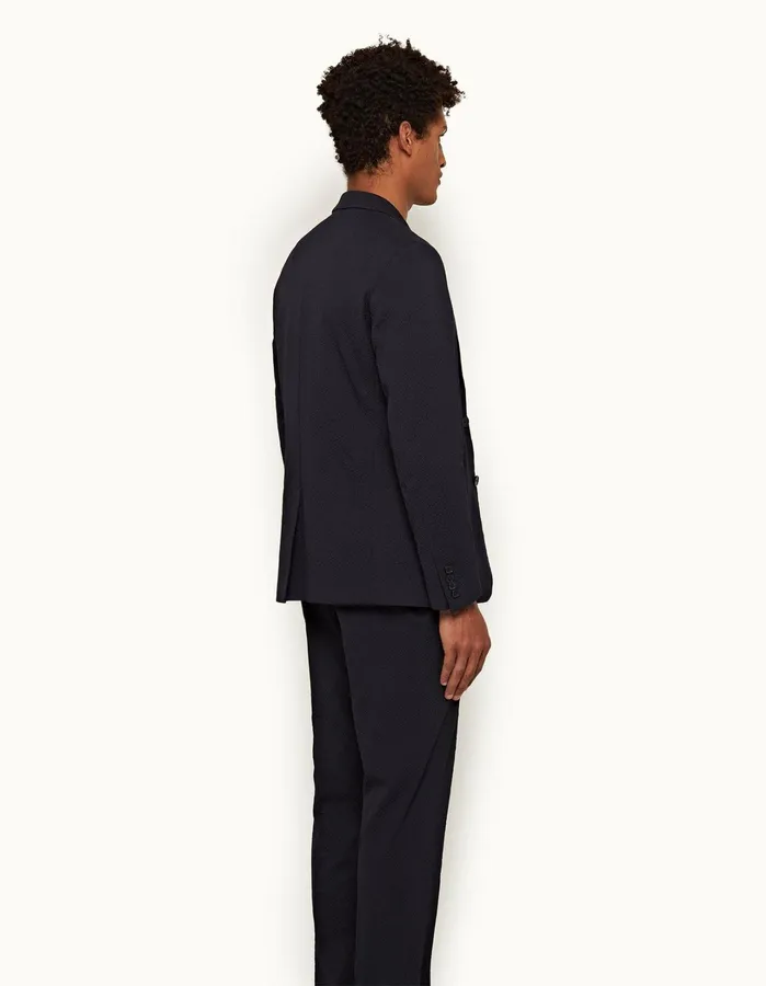 Orlebar Brown Jackets and Outerwear Men Ullock Seersucker Night Iris