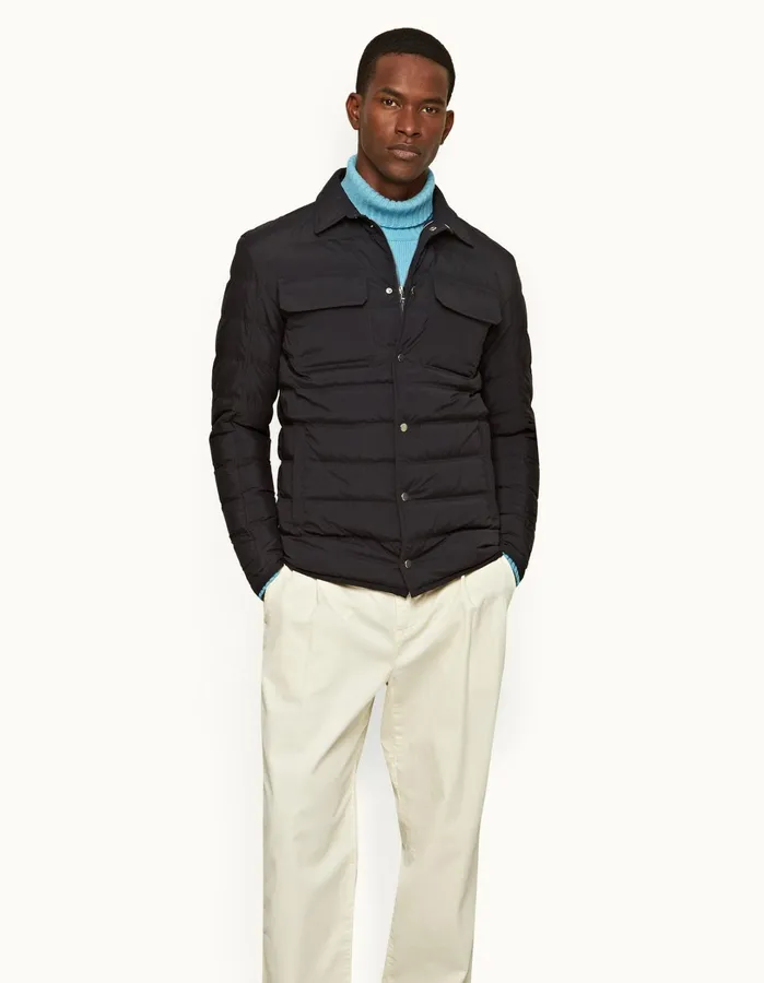 Orlebar Brown Jackets and Outerwear Men Weekes Night Iris