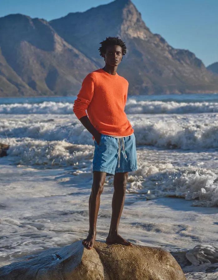 Orlebar Brown Knitwear Men Lorca Alpaca Merino Tiger Lily