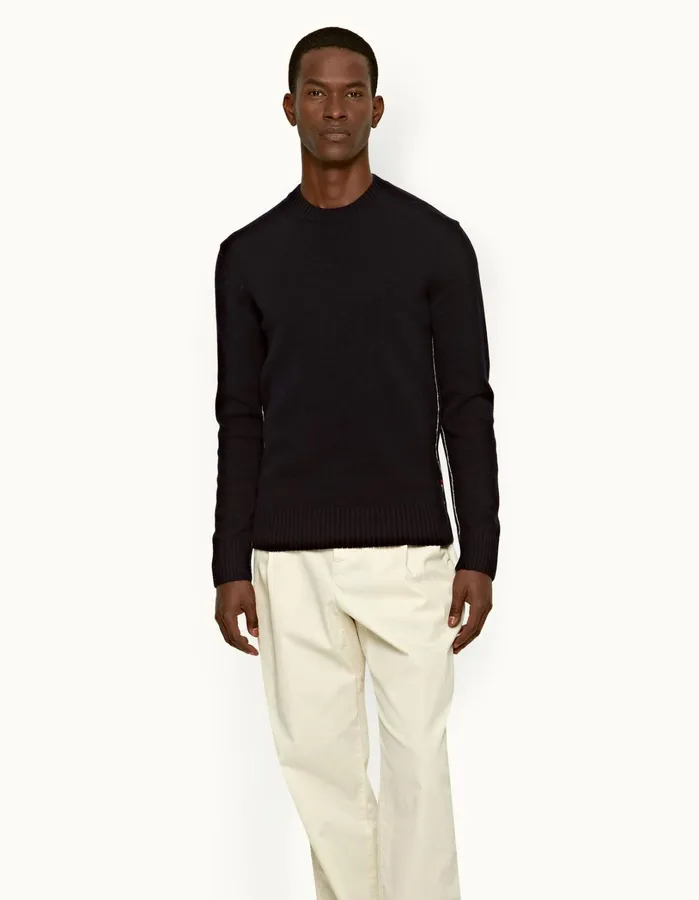 Orlebar Brown Knitwear Men Lorca Cashmere Night Iris