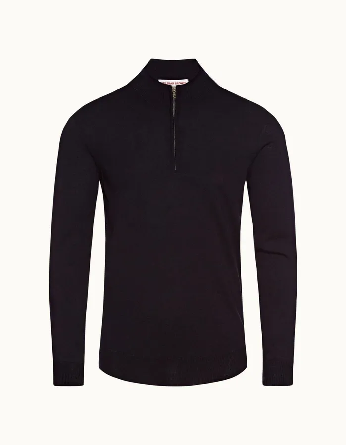 Orlebar Brown Knitwear Men Neilson Merino Navy