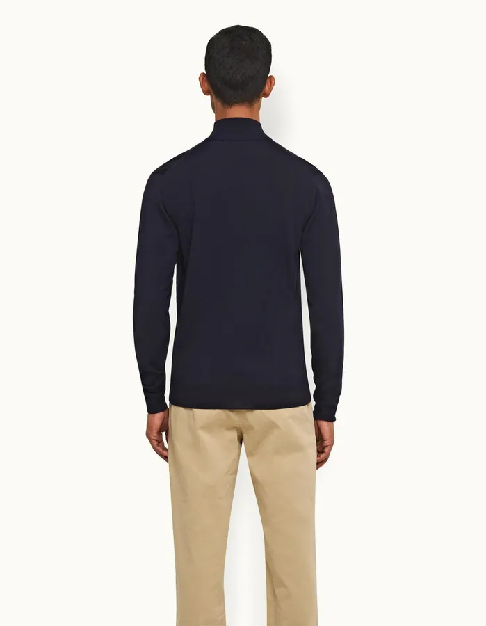 Orlebar Brown Knitwear Men Neilson Merino Navy
