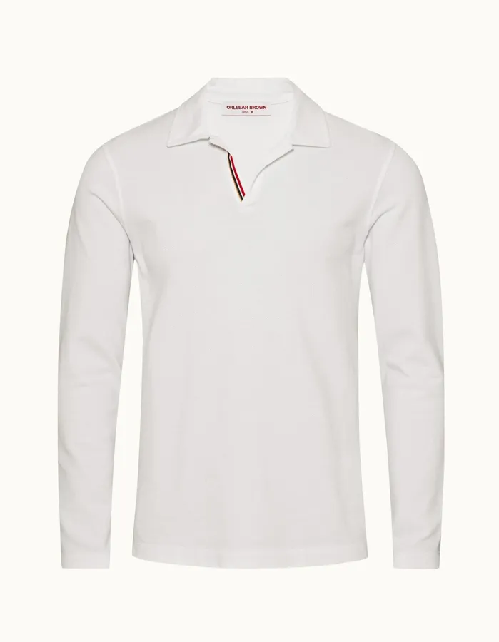 Orlebar Brown Polo Shirts Men Felix White