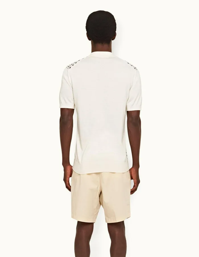 Orlebar Brown Polo Shirts Men Horton Silk Sea Mist