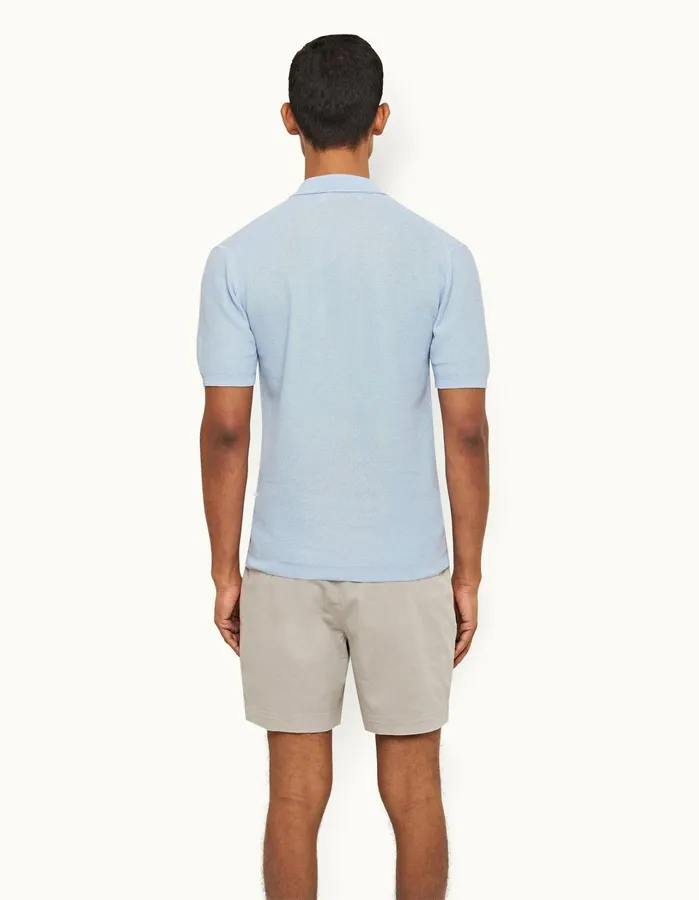 Orlebar Brown Polo Shirts Men Maranon Ice Blue