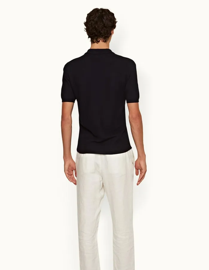 Orlebar Brown Polo Shirts Men Maranon Night Iris
