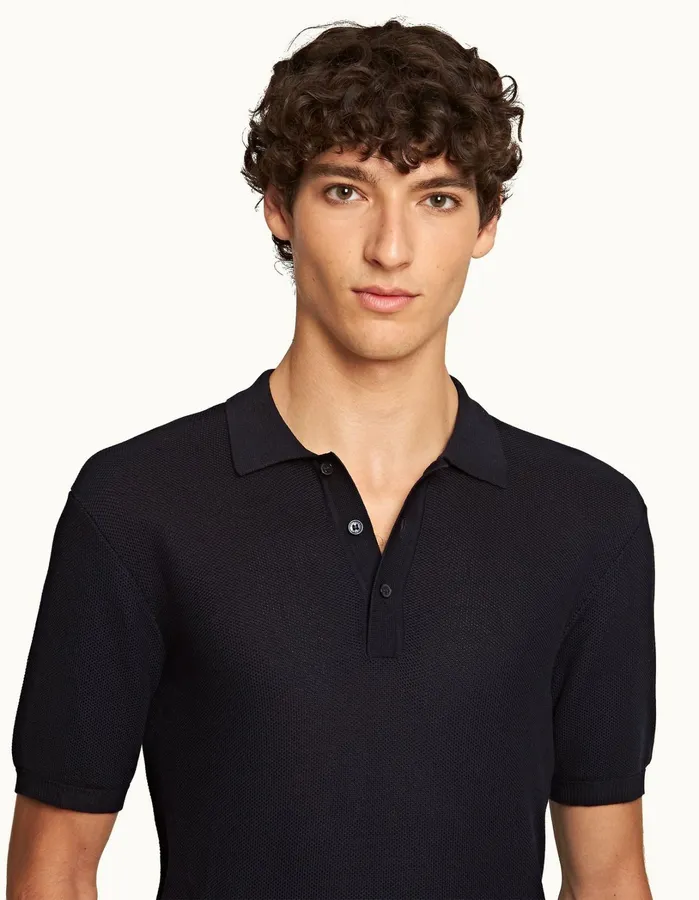 Orlebar Brown Polo Shirts Men Maranon Night Iris