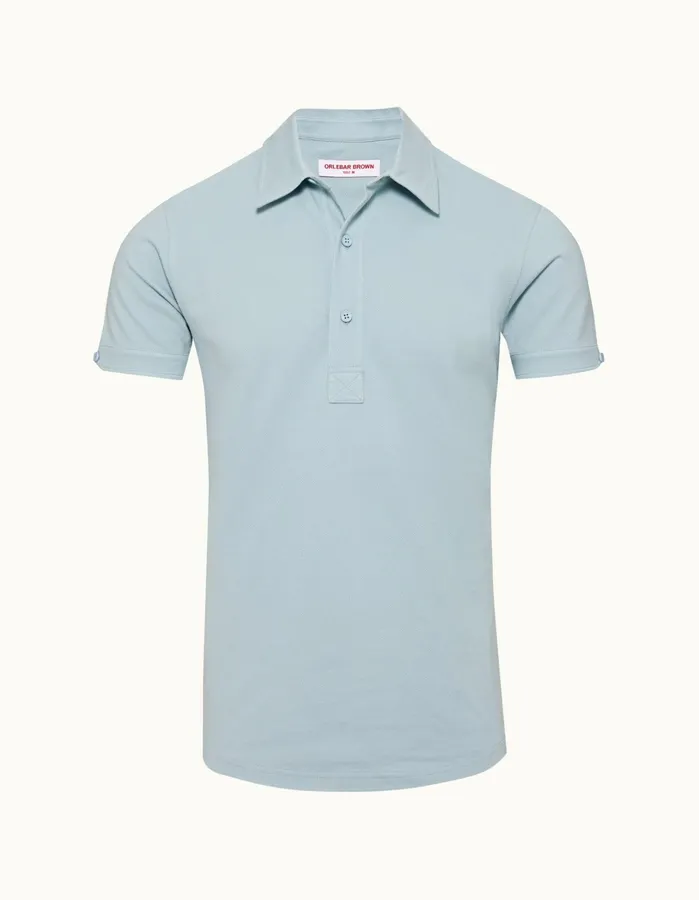 Orlebar Brown Polo Shirts Men Sebastian Powdered Sky
