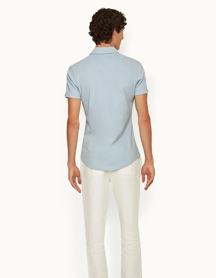 Orlebar Brown Polo Shirts Men Sebastian Powdered Sky