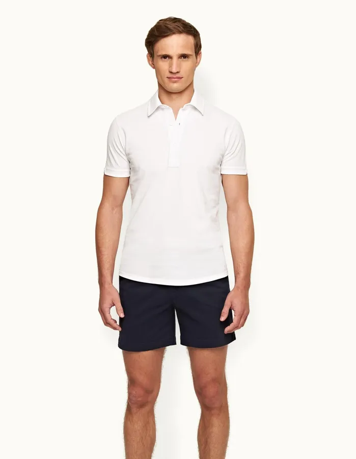 Orlebar Brown Polo Shirts Men Sebastian White