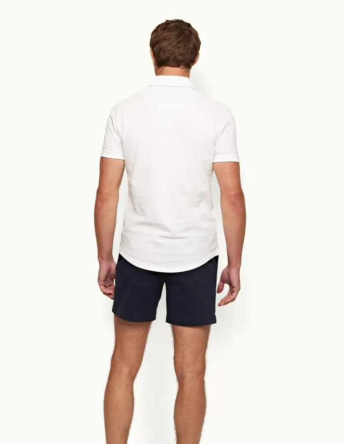 Orlebar Brown Polo Shirts Men Sebastian White