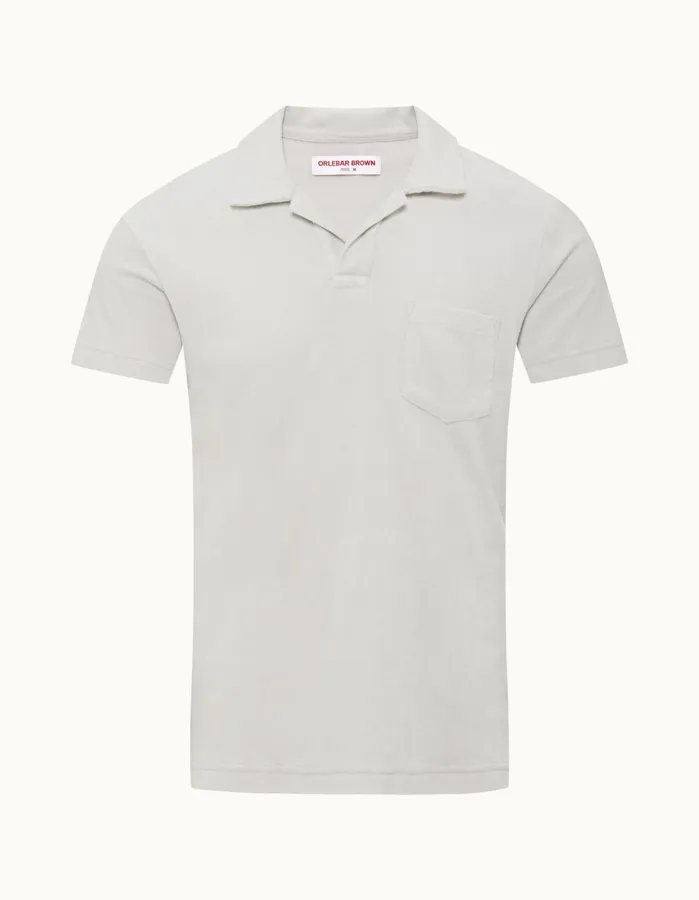 Orlebar Brown Polo Shirts Men Terry Towelling Cinder