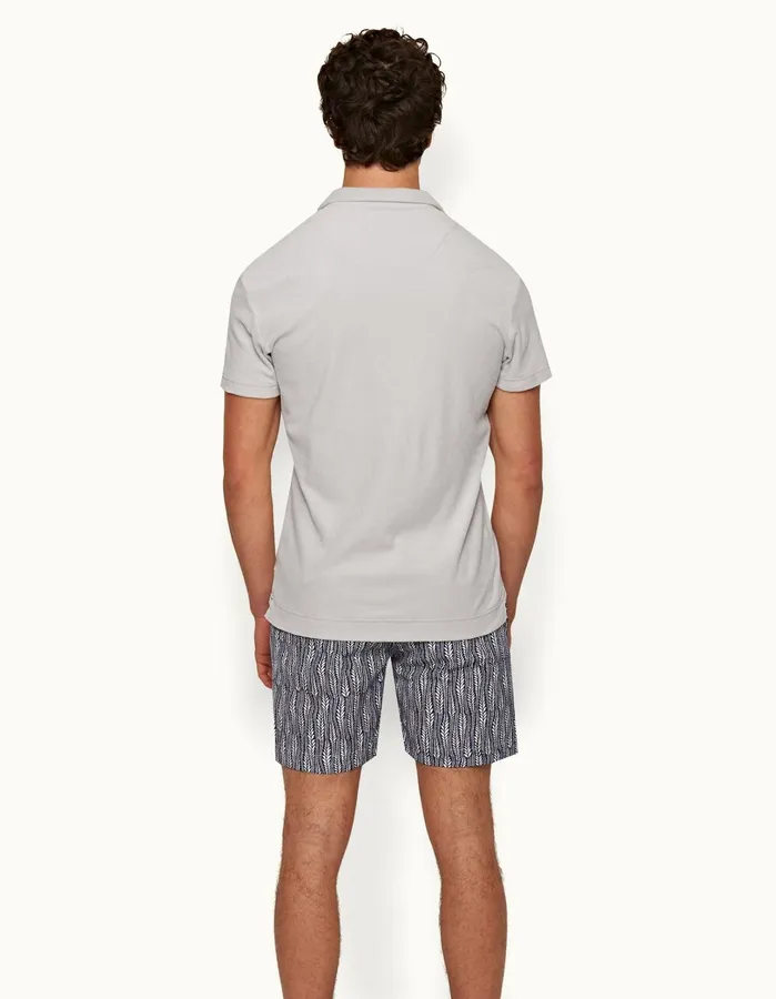 Orlebar Brown Polo Shirts Men Terry Towelling Cinder