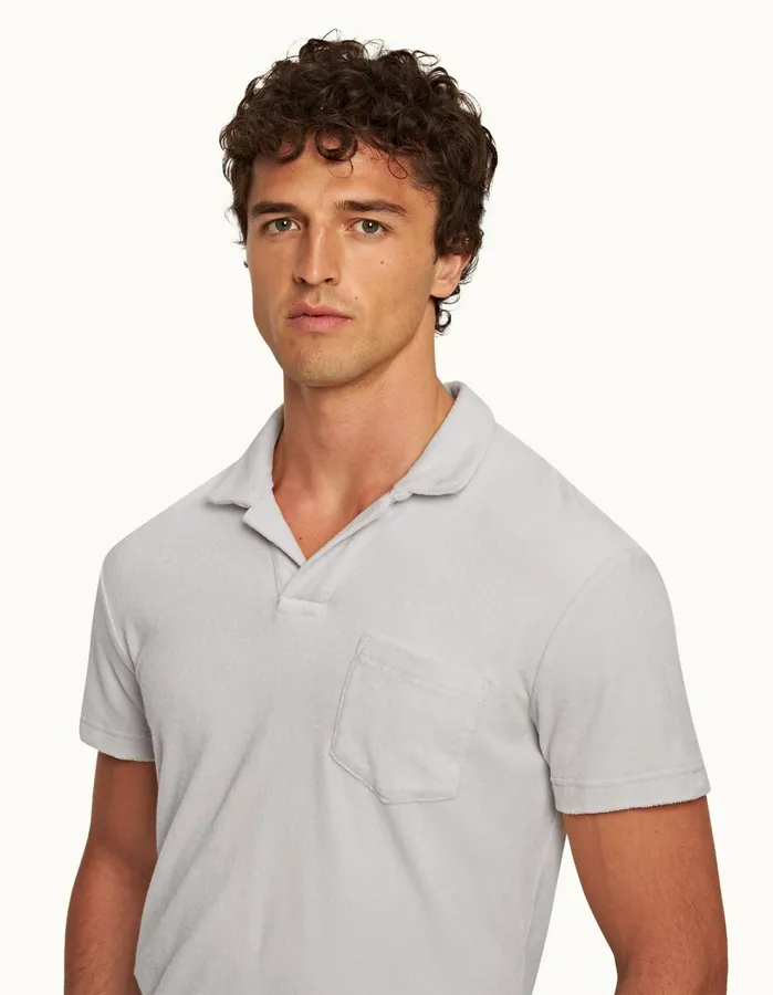 Orlebar Brown Polo Shirts Men Terry Towelling Cinder
