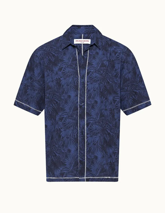Orlebar Brown Shirts Men Fielder Midnight Navy