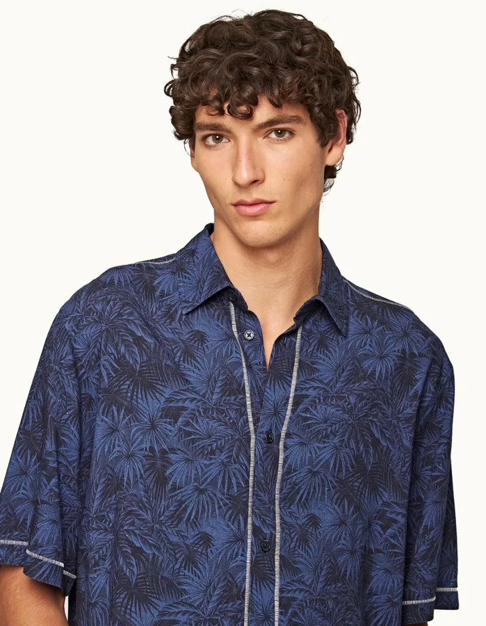 Orlebar Brown Shirts Men Fielder Midnight Navy