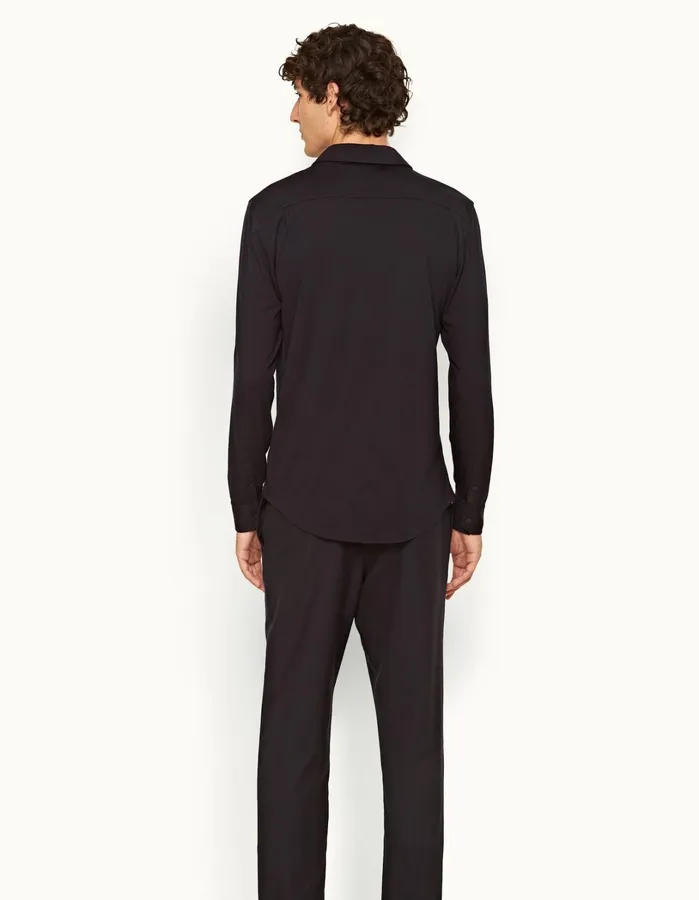 Orlebar Brown Shirts Men Giles Merino Night Iris