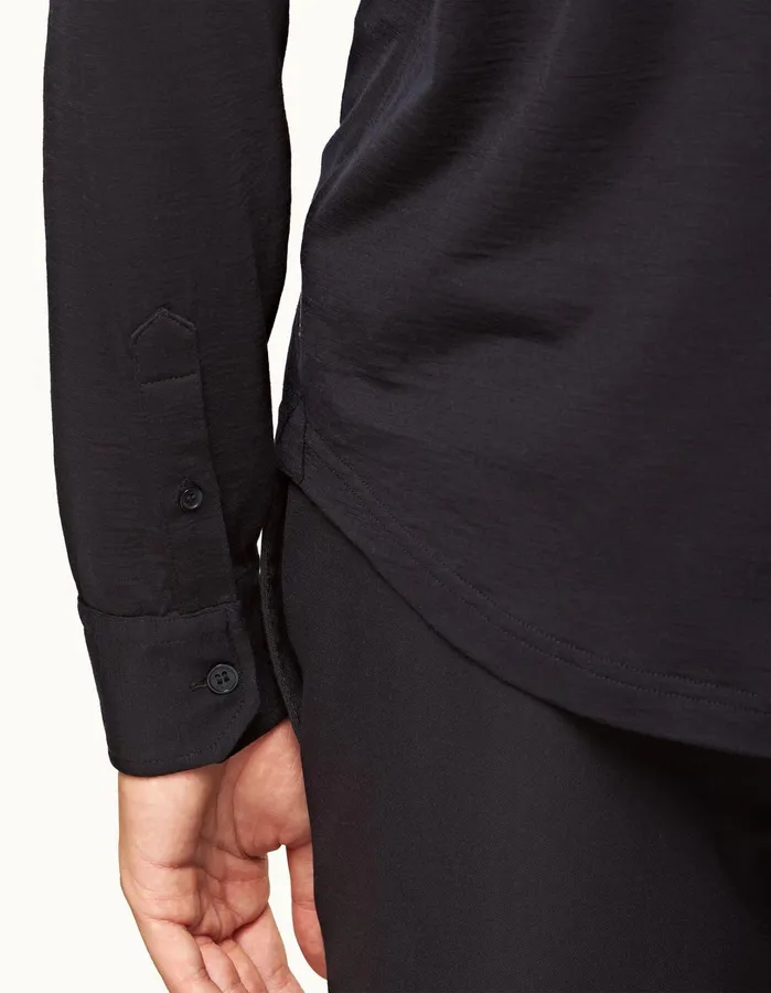 Orlebar Brown Shirts Men Giles Merino Night Iris