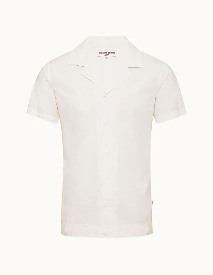Orlebar Brown Shirts Men Golden Gun Shirt Ivory