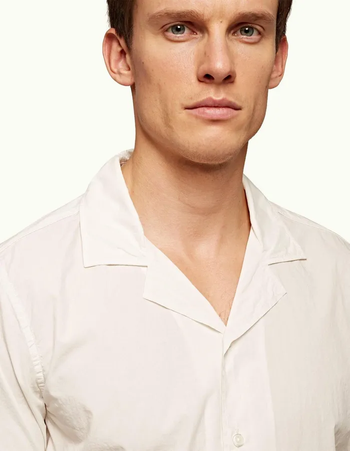 Orlebar Brown Shirts Men Golden Gun Shirt Ivory