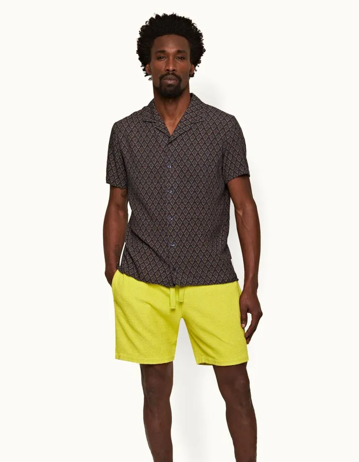 Orlebar Brown Shirts Men Hibbert Midnight Navy