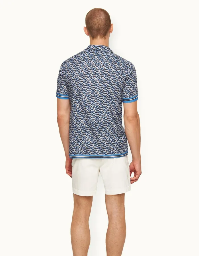 Orlebar Brown Shirts Men Hibbert Night Irispowdered Sky