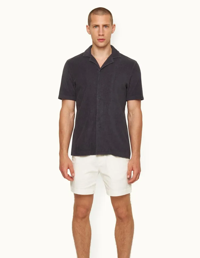 Orlebar Brown Shirts Men Howell Piranha Grey