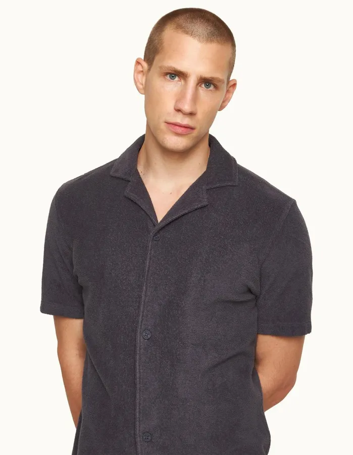 Orlebar Brown Shirts Men Howell Piranha Grey