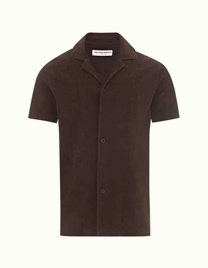 Orlebar Brown Shirts Men Howell Truffle
