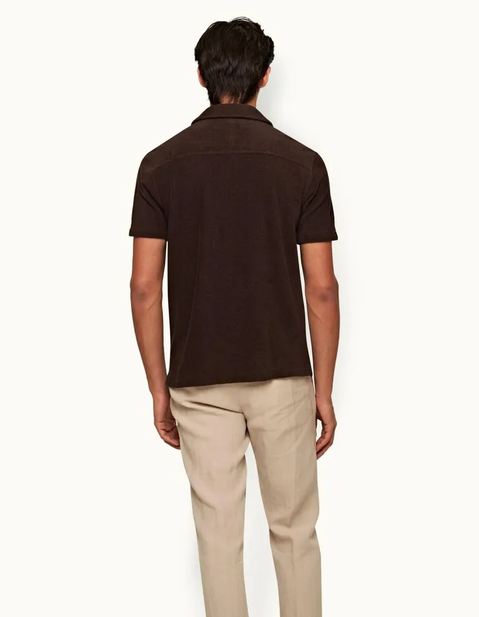 Orlebar Brown Shirts Men Howell Truffle