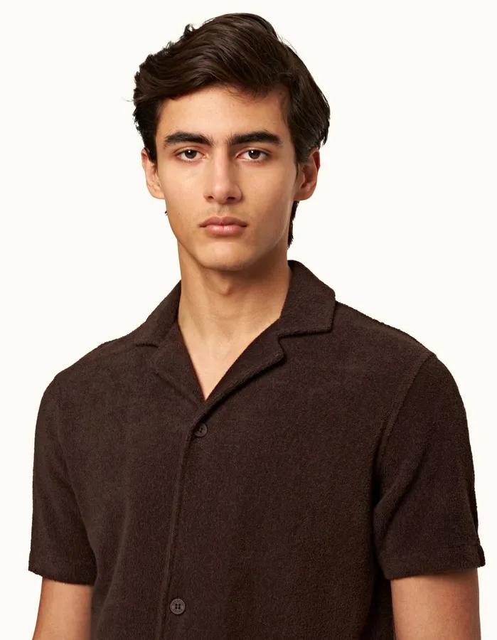 Orlebar Brown Shirts Men Howell Truffle