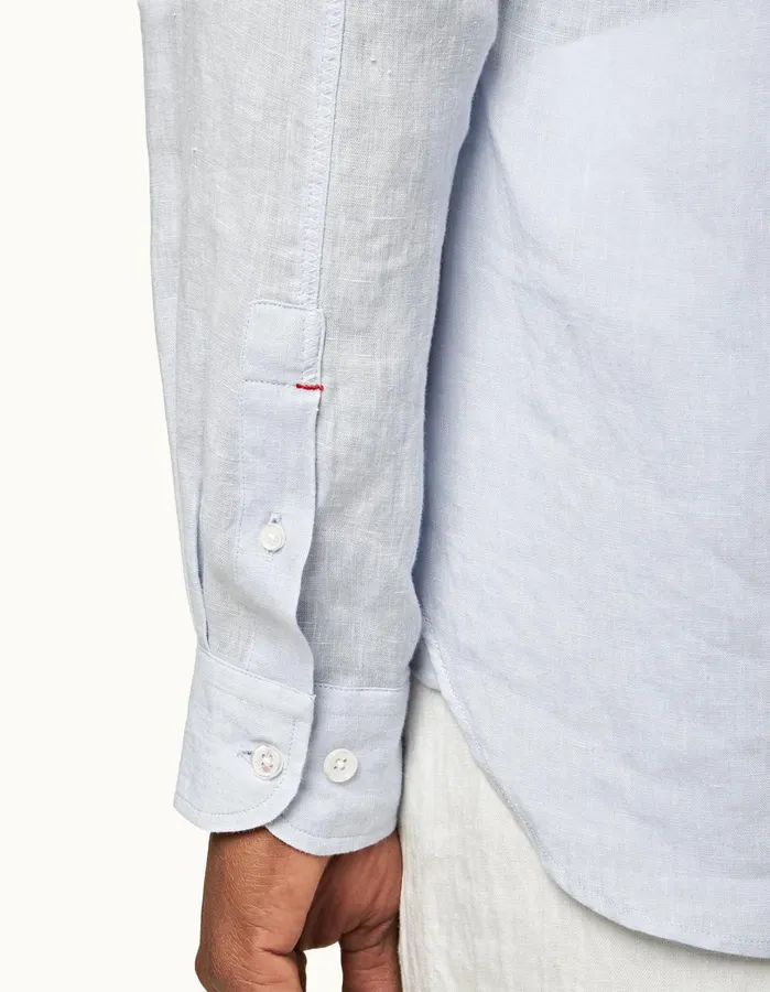 Orlebar Brown Shirts Men Justin Linen Hush