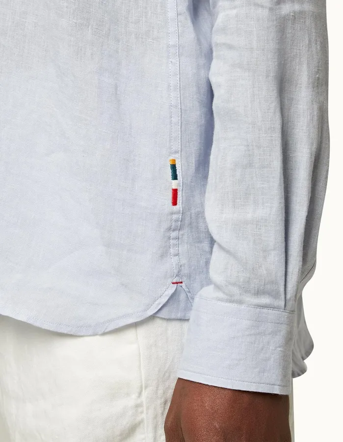 Orlebar Brown Shirts Men Justin Linen Hush