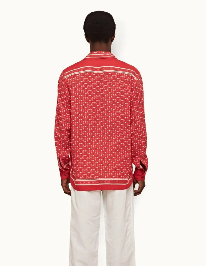 Orlebar Brown Shirts Men Ridley Vermillionsea Mist