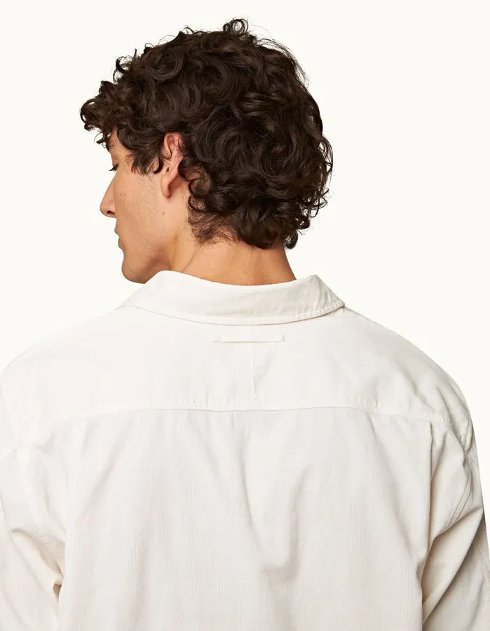 Orlebar Brown Shirts Men Shanklin Corduroy Sea Mist