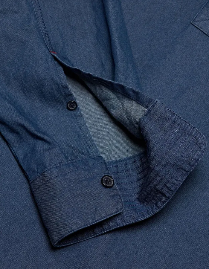Orlebar Brown Shirts Men Shanklin Denim Washed Indigo