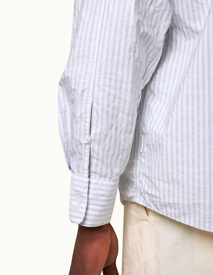 Orlebar Brown Shirts Men Shanklin Light Island Skywhite