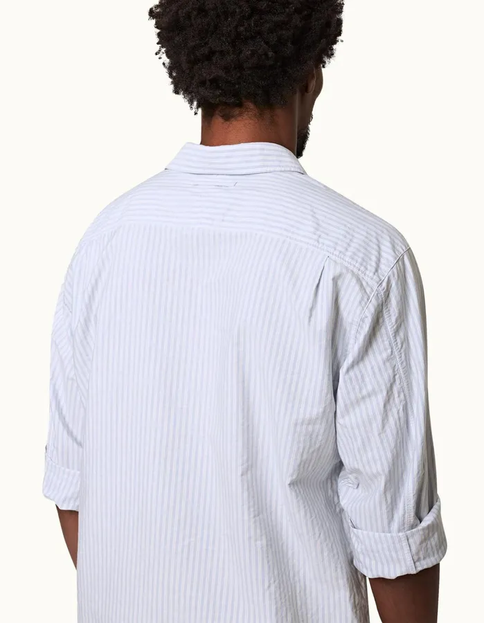 Orlebar Brown Shirts Men Shanklin Light Island Skywhite