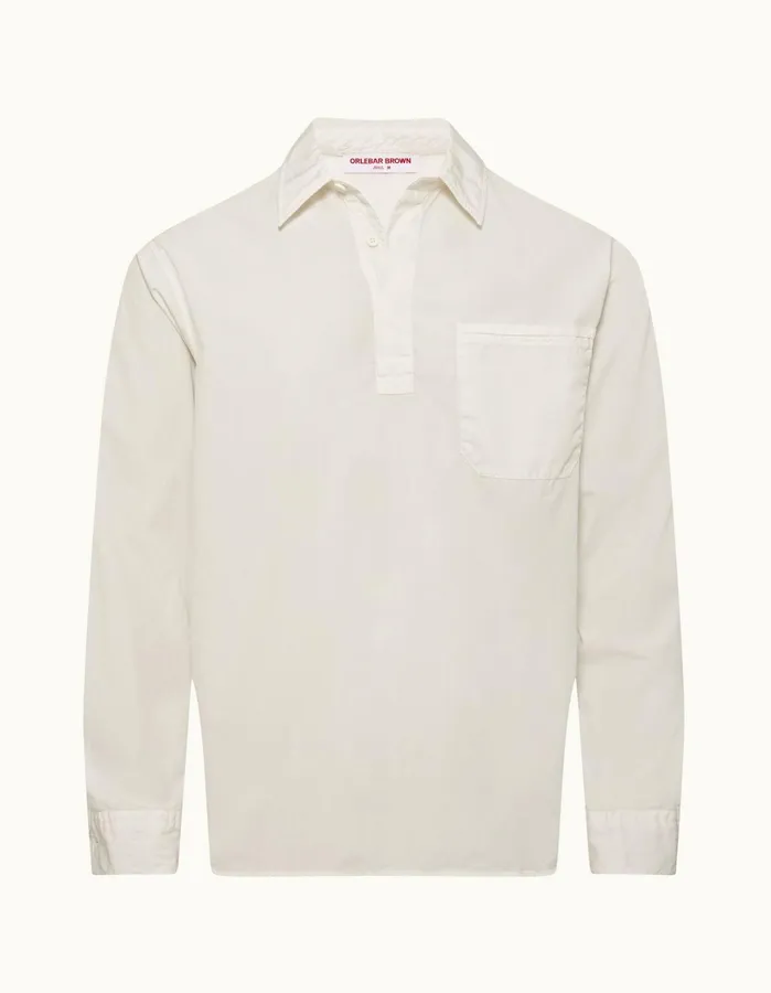Orlebar Brown Shirts Men Shanklin White Sand